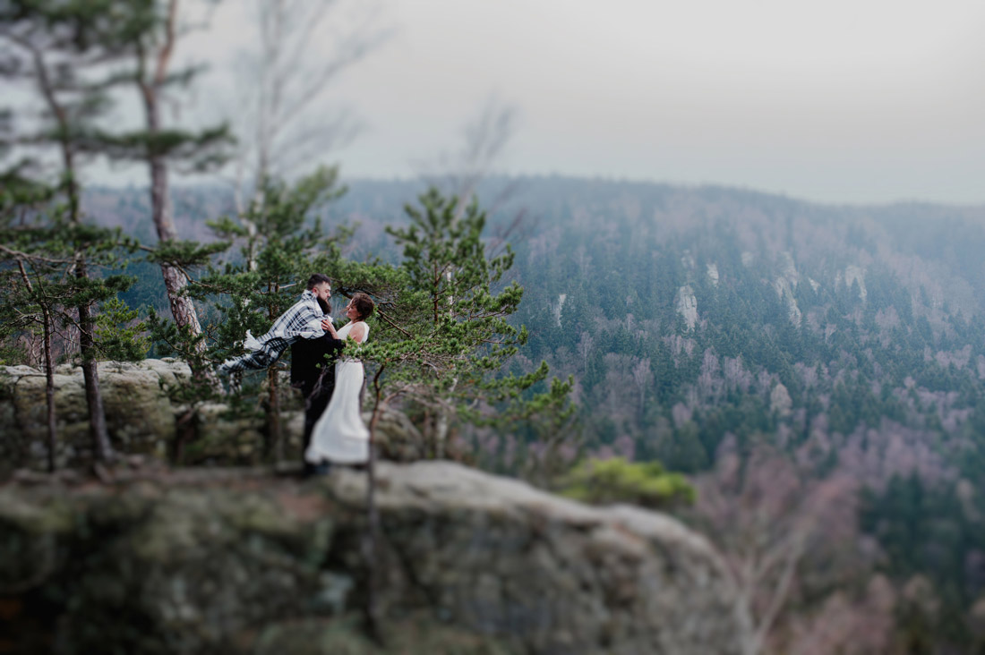 zdjęcia ślubne w górach stołowych